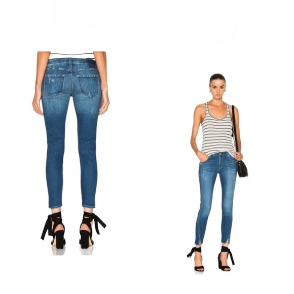 AMO Twist Skinny Denim Jeans in Montauk - Picture 2 of 7